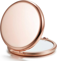 Compact Mirror for Purse, Double-Sided 1X/2X Magnifying Metal Pocket Makeup Mirr - $12.60