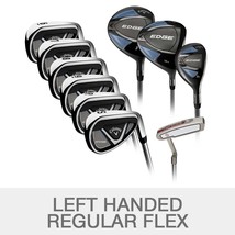 Golf Clubs Callaway Edge 10 Pc Set Driver Wedges Irons Putter Left Hand Reg Flex - £611.28 GBP