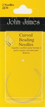 John James Curved Beading Needles-2 Per Pkg - $797.58 MXN