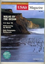 USAir In Flight Magazine May 1995 Walks by the Ocean  US Open Martini  - £14.24 GBP