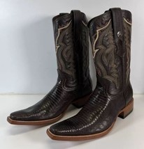 NWOT Semental Rancho Mens Exotic Western Boots Brown Lizard Skin Size 9 - $123.74