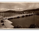 RPPC Drammen Bridge Birds Eye View Drammen Norway Postcard V23 - $2.92