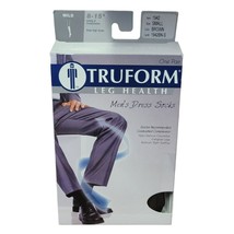 Truform Leg Health Compression Socks Mens Dress Brown 1942 Small - £10.30 GBP