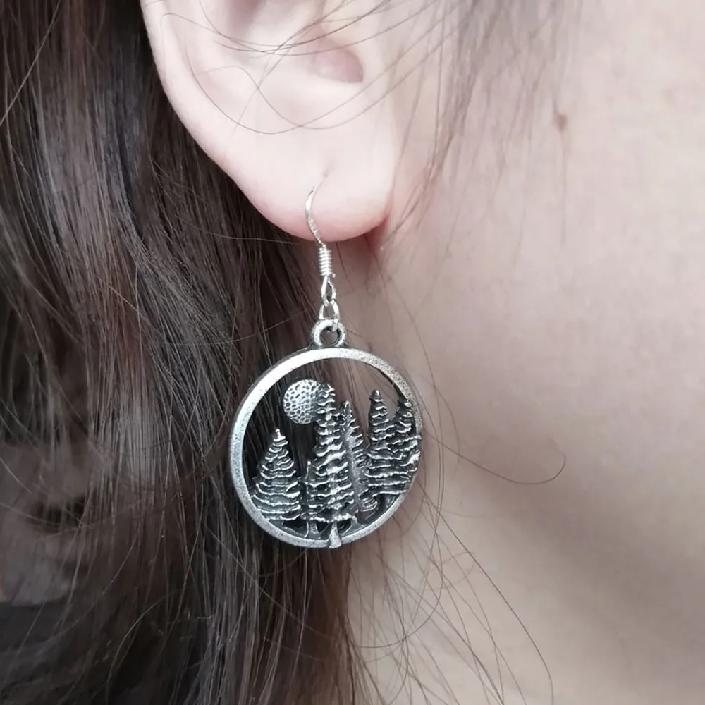 SanLan 12pair  Mountain Forest  pine tree earring with hook  under the sun campi - £56.23 GBP