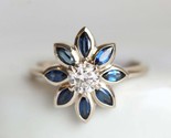 2ct marquise cut blue sapphire diamond flower wedding thumb155 crop