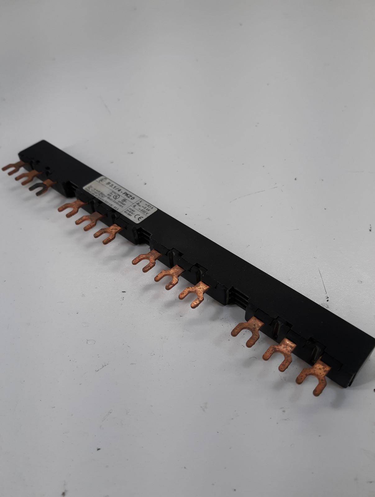 Klockner-Moeller B 3.1/4-PKZ0 Bus Bar 600VAC 65Amp  - $7.15