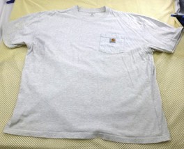Carhartt Mens Ash Gray XL Workwear T-Shirt With Pocket - $198.77 MXN