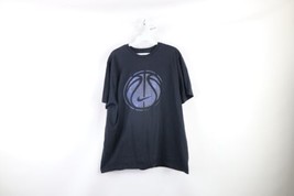 Vtg Nike Mens XL Faded Travis Scott Center Swoosh Space Basketball T-Shirt Black - £31.61 GBP