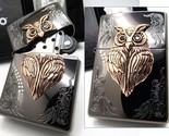 Lucky Charm Owl Oxidized Copper Metal Garnet Black Nickel ZIPPO 2021 MIB... - £112.63 GBP