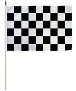 White Black Checkered Flag - 12x18 Inch - $103.10 MXN
