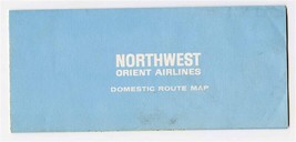 Northwest Orient Airlines Domestic &amp; System Route Maps  - £14.05 GBP