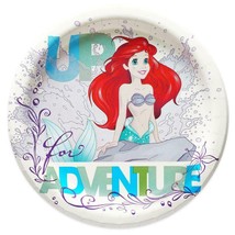 Little Mermaid Ariel Dream Big Dessert Plates Round Birthday Party Suppl... - £2.80 GBP