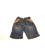 GYMBOREE Infant Girls Floral Embroidered Bermuda Jean Shorts Size 3 - 6 ... - £7.32 GBP