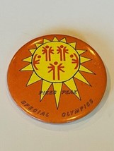 Button Pinback Vtg Pin Vixen 1980s Pikes Peak Special Olympics Colorado ... - £9.27 GBP