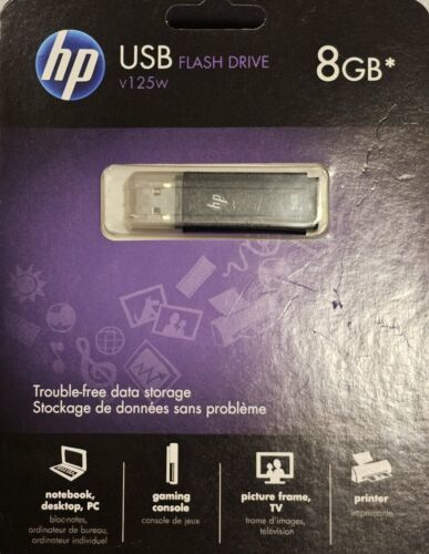 HP USB Flash Drive 8GB - Black - v125w - $18.69