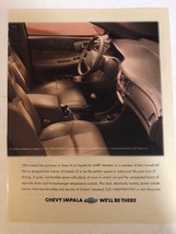 2001 Chevy Impala Car  Vintage Print Ad pa8 - $8.90