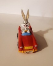 Warner Brothers 1998 Bugs Bunny Driving Car Toy Red Car Hard Plastic - £7.63 GBP