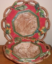 Fitz and Floyd Christmas Lodge plate and bowl set - £11.25 GBP