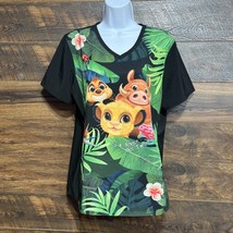 Lion King Cherokee Scrubs Medium Black Tooniforms Disney V Neck Top Jung... - $301.03 MXN