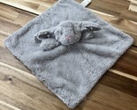 Kellytoy Gray Bunny Rabbit With Pink Nose Lovey Security Blanket 13.5x13.5 - $17.09