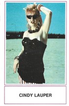 ⭕VTG card pocket calendar 1987 CINDY LAUPER Portugal  group music singer - $84.91 MXN