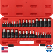 RIMKOLO 32-Pc Impact Hex Bit Socket Set SAE/Metric 1/4 3/8 1/2in Drive S2 - $57.99