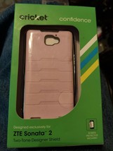 Cricket Wireless Two Tone Designer Shield Case for ZTE Sonata 2 White / ... - £2.10 GBP