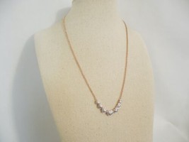 Department Store 18&quot; Rose Gold /Silver Plate Diamond Accent Heart Neckla... - $39.35