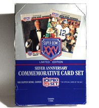 Super Bowl XXV Limited Ed. Pro Set Silver Anniv Commem. Set of (4) 160-Card Sets - £29.69 GBP