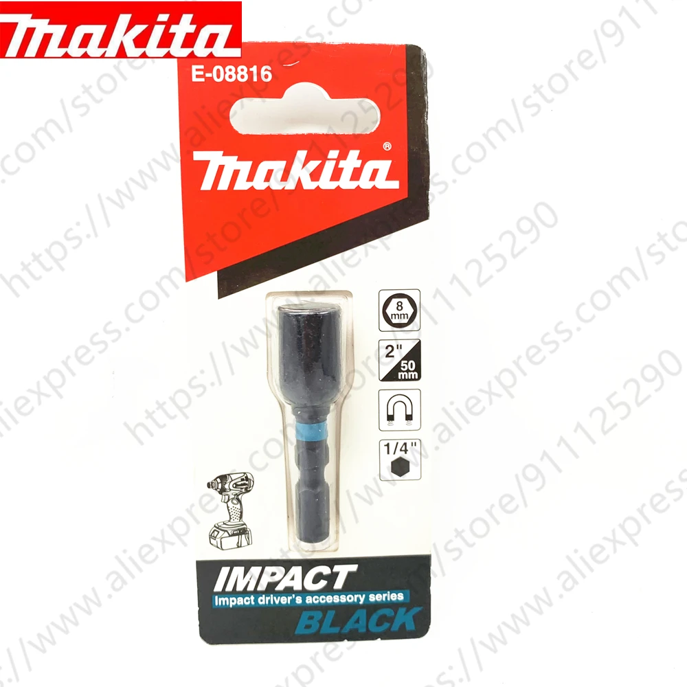 Makita 1/4&quot; 8MM 2&quot; 50MM Magnetic Sleeve Bit Holder Electric Screwdriver Extensio - £34.78 GBP