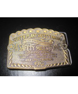 Vintage South Plant Safety Award Belt Buckle &quot;3,350,0000 Hrs Without Los... - $19.99