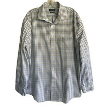 Lauren Ralph Lauren Long Sleeve Plaid Check Dress Shirt Mens 2XL 18 34/35 - $15.67