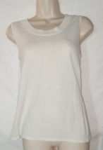Ladies CHICO&#39;S Ivory  Knit Sleeveless Tank Top Size 0 - £7.59 GBP