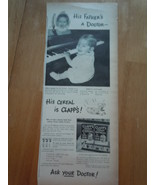 Vintage Clapp&#39;s Instant Cereal For Babies Print Magazine Advertisement 1945 - €5,12 EUR