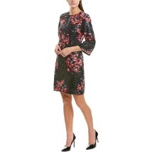NWOT Womens Size 4 Trina Turk Dark Floral Grenadine Perforated Sequin Mi... - $39.19