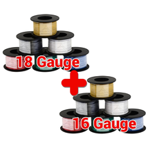 16 Gauge and 18 Gauge Wire Combo - 18Ga Is 6 Pack 100&#39; per Roll. (Total ... - £53.68 GBP