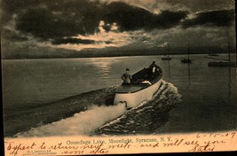 Onondaga Lake, Moonlight, Syracuse Ny - PRE-1907 Undivided Back Postcard BK58 - £6.20 GBP