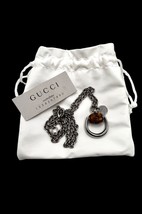 Gucci Authentic Sterling Silver Natural Bamboo Horse Bit Chain Necklace - $499.99