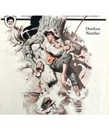 Boy Fishing Bass Skunk Attack 1930s Lithograph American Boy Cover DWCC12 - $68.37 CAD