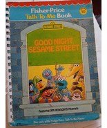 Vintage Fisher-Price Talk-to-Me Book:Good Night Sesame Street Book 10  - €11,28 EUR
