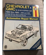 1982-1993 Chevy GMC S10 S15 Pick-Ups, Blazer &amp; Jimmy Repair Manual Hayne... - £10.86 GBP