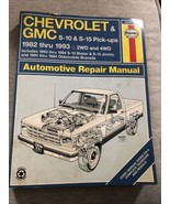 1982-1993 Chevy GMC S10 S15 Pick-Ups, Blazer &amp; Jimmy Repair Manual Hayne... - £10.40 GBP