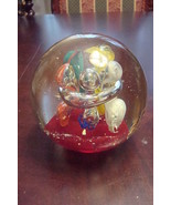 Glass paperweight, color bubbles inside - $338.51 MXN
