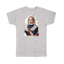 Saint Virginia Centurione Bracelli : Gift T-Shirt Catholic Church Cross Flowers  - £14.38 GBP