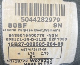 Belleville 808F Combat Boots Women 9N Black Leather Military USA Vibram image 6