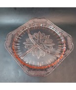 Divided Pink Depression Glass Plate 9.5&quot; - $257.25 MXN