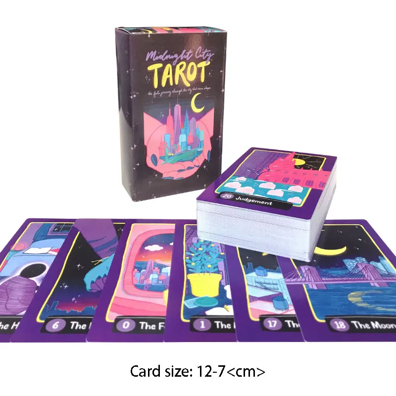 Hot sales 12-7 CM City Tarot Oracle Card Fate Divination Prophecy Card Family - £11.47 GBP