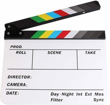 Director Movie Video Slate Clapboard Film Color Clap Stick Clapper Board - £26.26 GBP