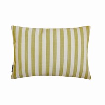 Lush Lines Verde - Green Cotton Holiday Striped Lumbar Pillow Cover - $468.10 MXN+