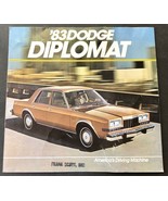 1983 Dodge Mopar DIPLOMAT Dealer Brochure Folder Sedan Original - £4.91 GBP